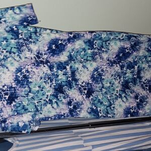 Blue and Purple Tie-Dye Fabric